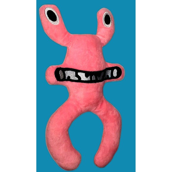 Roblox Pink Rainbow Friends Plush – 10" Stuffed Monster Toy Black Eyes - Picture 1 of 5